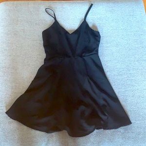 Sweetheart cut black Mini dress